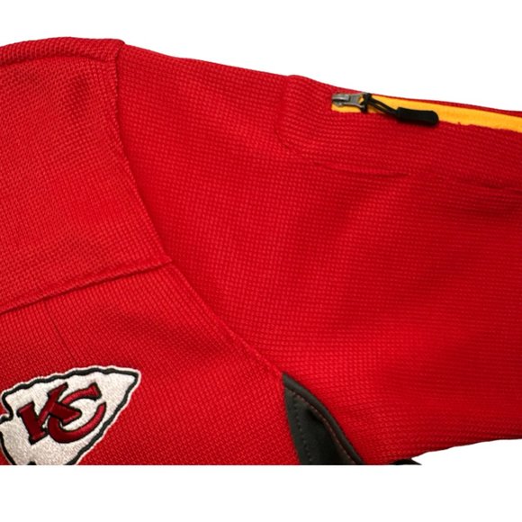NFL Kansas City Chiefs Team Apparel Knit Pullover 1/4 Zip Sweater Men's M NWT - Picture 8 of 15